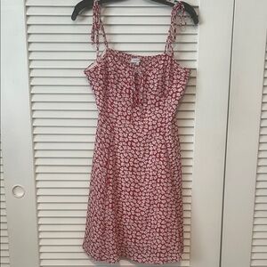 Floral Red Dress